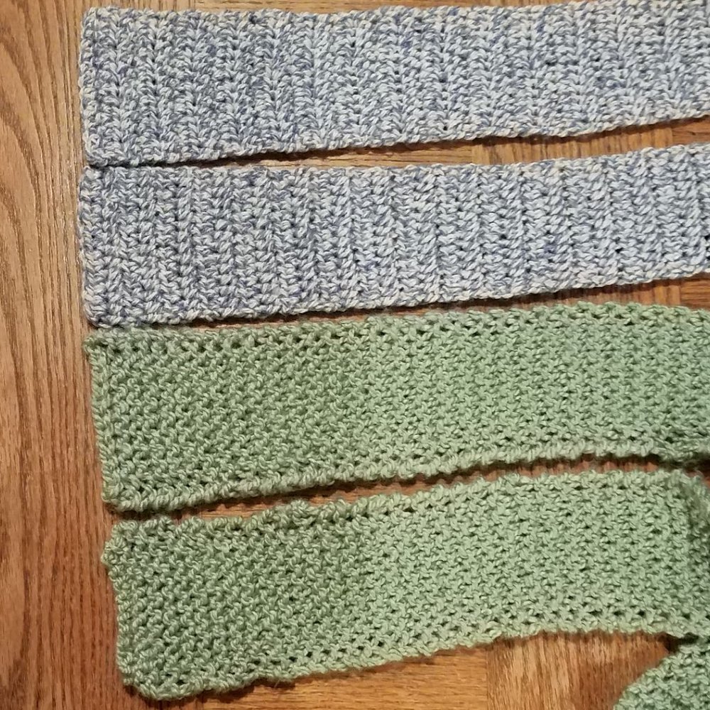 Set of Two Long Crocheted Scarves - Picture 4 of 4